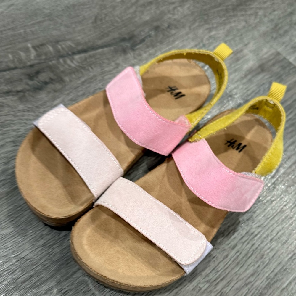 H&M Kids Sandals in Pink and Yellow